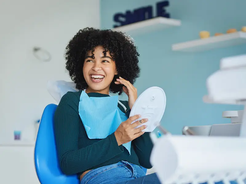 Young patient in dental chair
